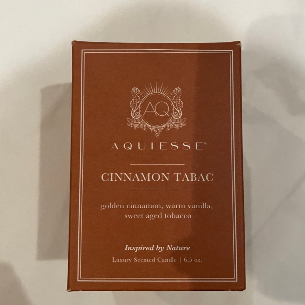 AQUIESSE Scented Candle Cinnamon Tabac 6.5 oz
